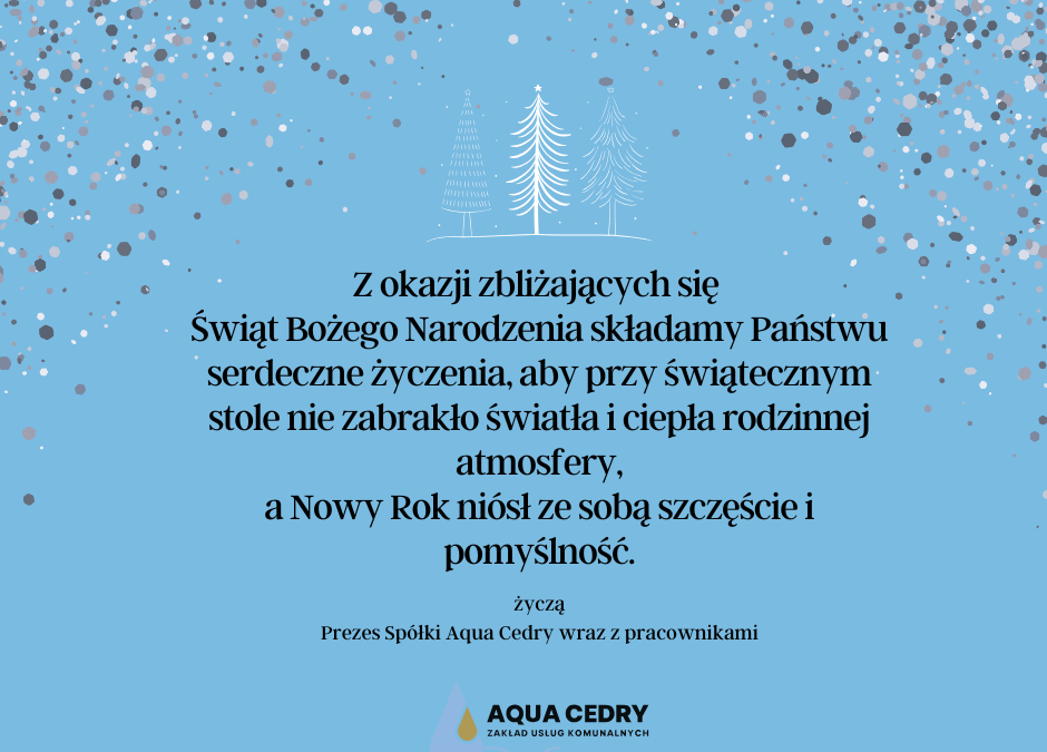 Życzenia z okazji świąt Bożego Narodzenia